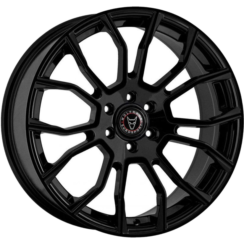 Wolfrace Eurosport Evoke X Alloy Wheel 18x8.5 ET40 6x120 Gloss Black 74.6mm CB