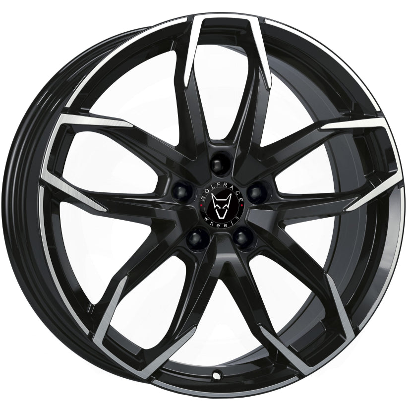 Wolfrace Eurosport TUV Lucca Alloy Wheel 20x8 ET48 5x114 Diamond Black Polished 67.1mm CB