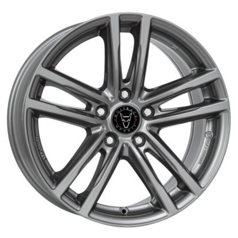 Wolfrace Eurosport TUV X10 Alloy Wheel 18x8 ET30 5x112 Metal Grey 66.5mm CB
