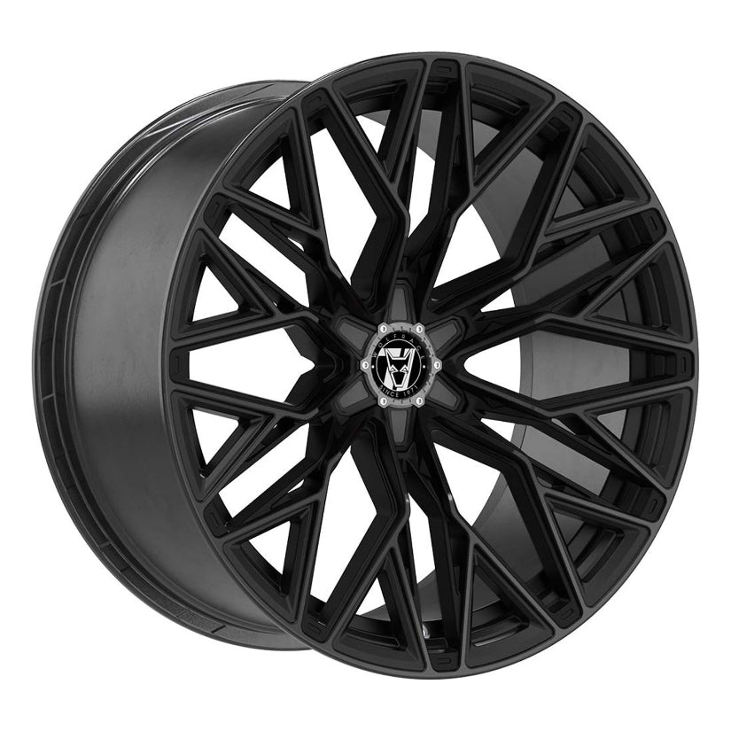 Wolfrace 71 Wolfsburg GT6 Alloy Wheel 18x7.5 ET40 6x120 Gloss Raven Black 74.6mm CB
